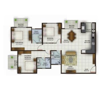 Century Whitefield 3 floor plan 
